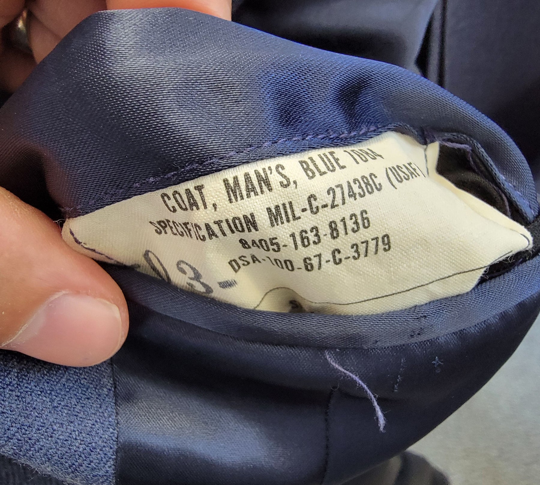 Vintage 1970s U.S. Air Force Dress Blue Wool Uniform Jacket and Pants