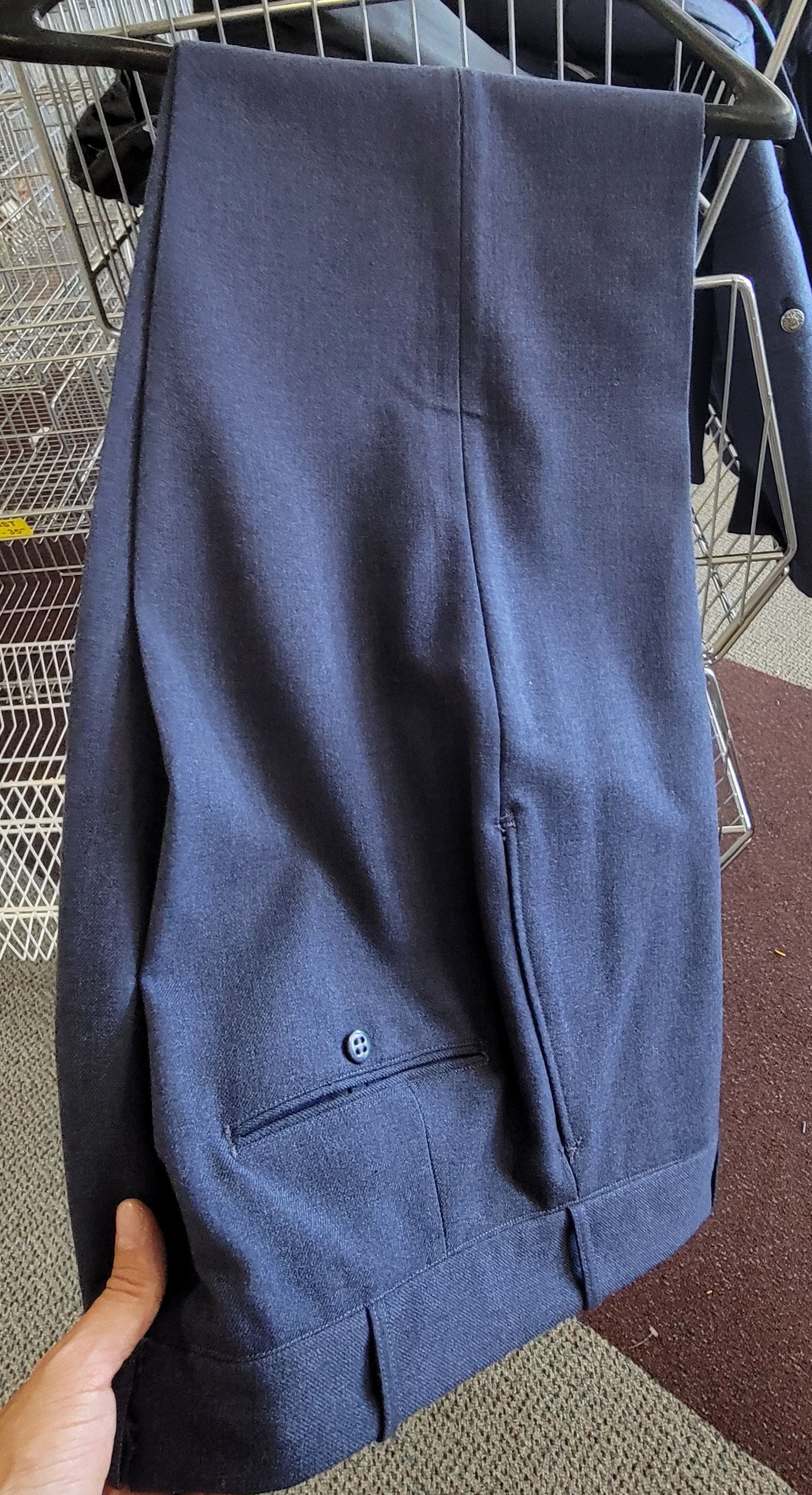 Vintage 1970s U.S. Air Force Dress Blue Wool Uniform Jacket and Pants