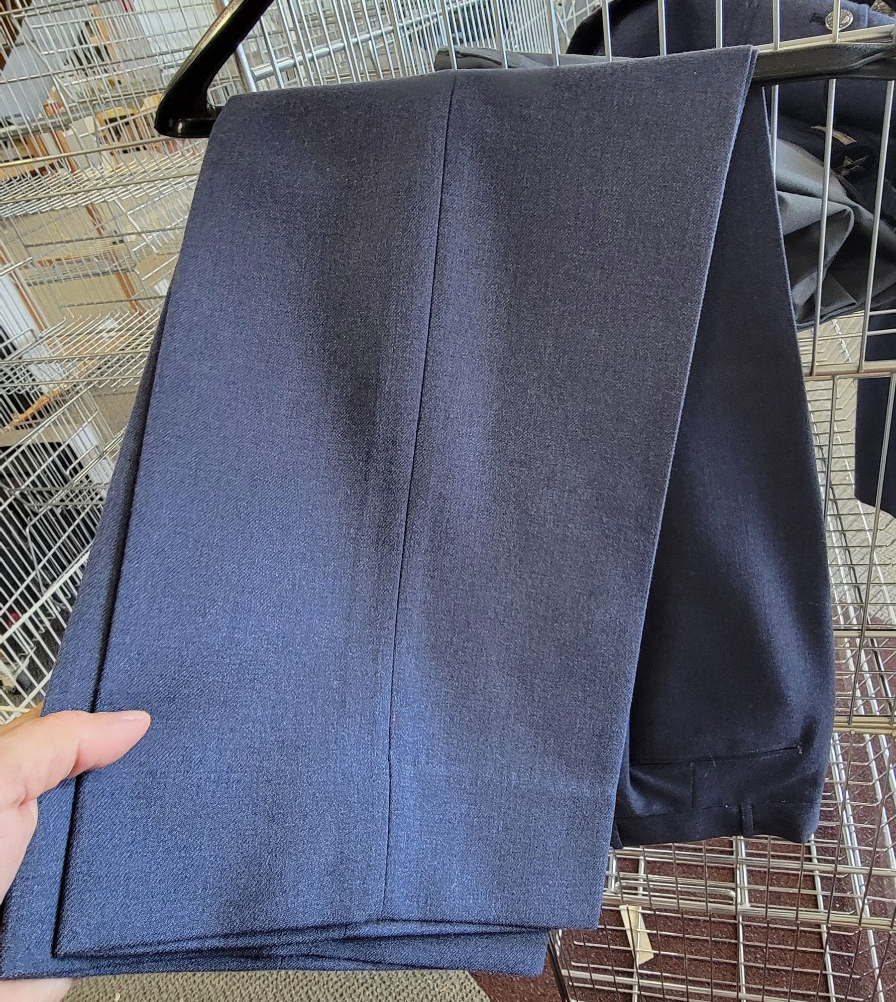 Vintage 1970s U.S. Air Force Dress Blue Wool Uniform Jacket and Pants