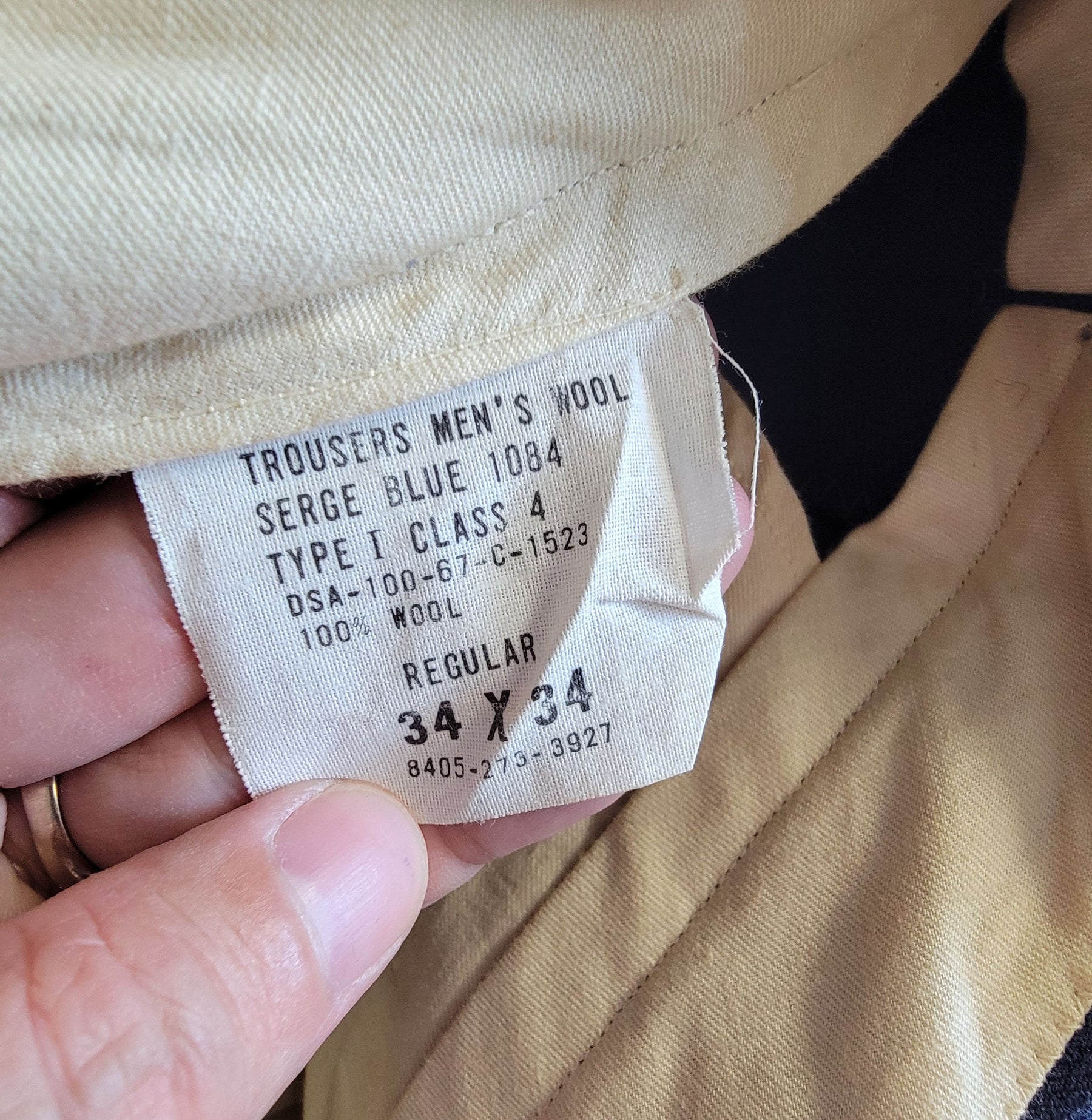 Vintage 1970s U.S. Air Force Dress Blue Wool Uniform Jacket and Pants