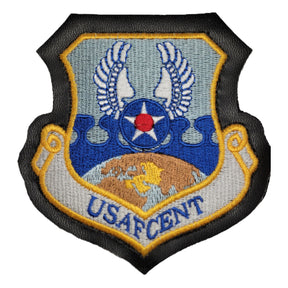 Air Force Central Patch - USAFCENT Full Color with Leather Border