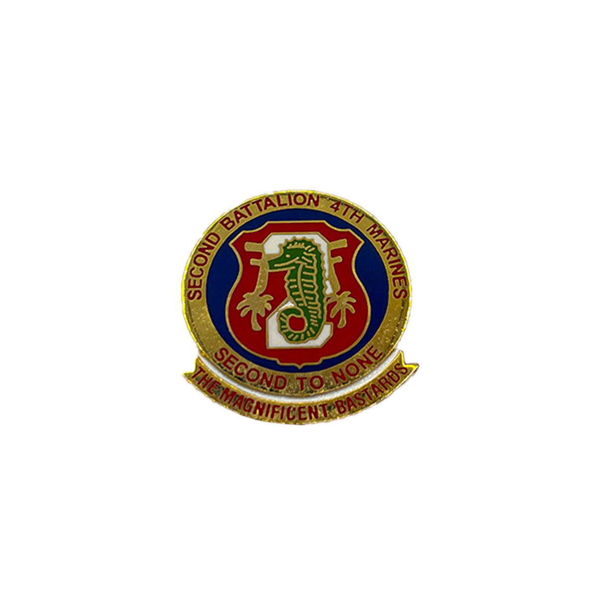 USMC 2nd Battalion 4th Marines Metal Pin - CLEARANCE!