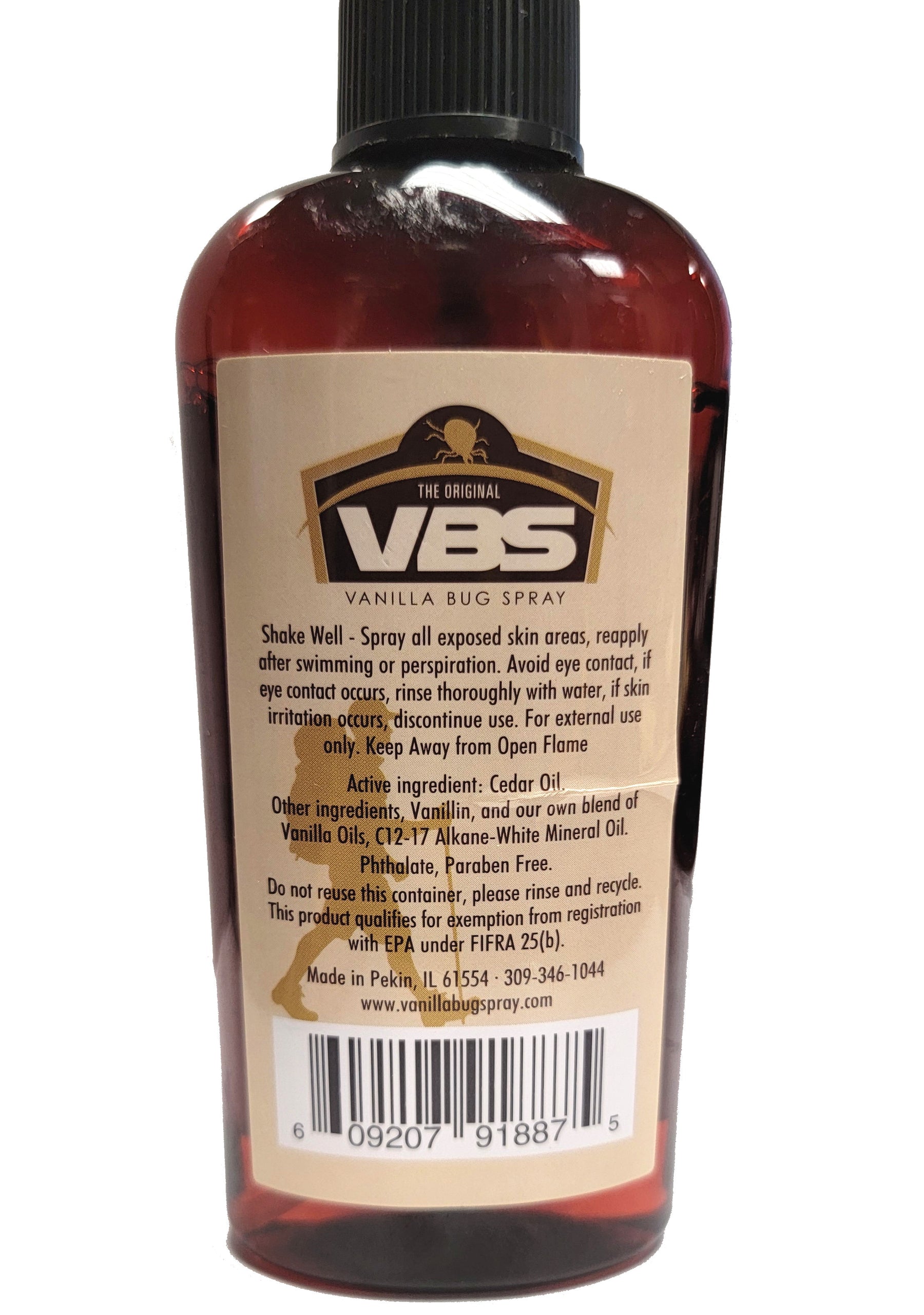 Vanilla Bug Spray - Cedar Wood Mist ingredients