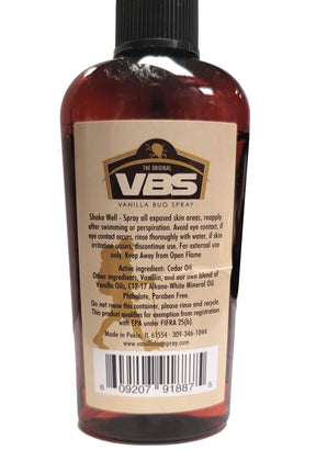 Vanilla Bug Spray - Cedar Wood Mist ingredients