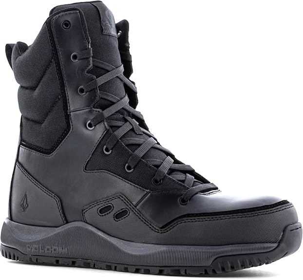 Volcom VM30704 Street Shield Leather Tactical Boots - Side Zip Composite Toe