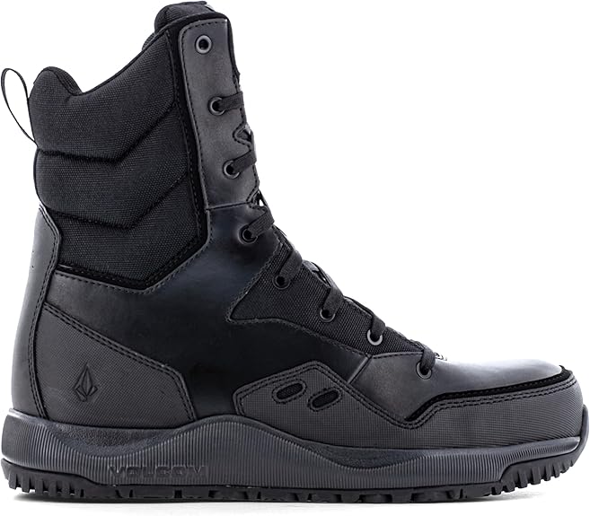 Volcom VM30704 Street Shield Leather Tactical Boots - Side Zip Composite Toe