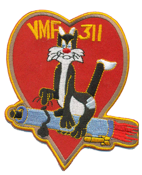 VMF-311 Tomcats John Glenn - Marine Fighter Squadron - USMC Patch