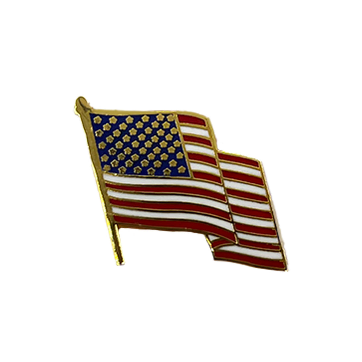 Waving U.S. Flag Pin