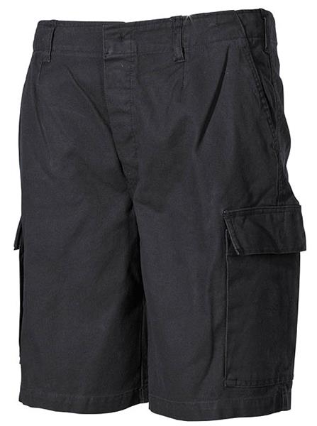 Bundeswehr Style Moleskin Bermuda Shorts - Stonewashed BLACK