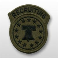 U.S. Army Recruiting Command Subdued OD Green Patch Sew-On - CLEARANCE!