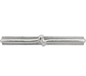1 Silver Knot G.C. Clasp Ribbon Device