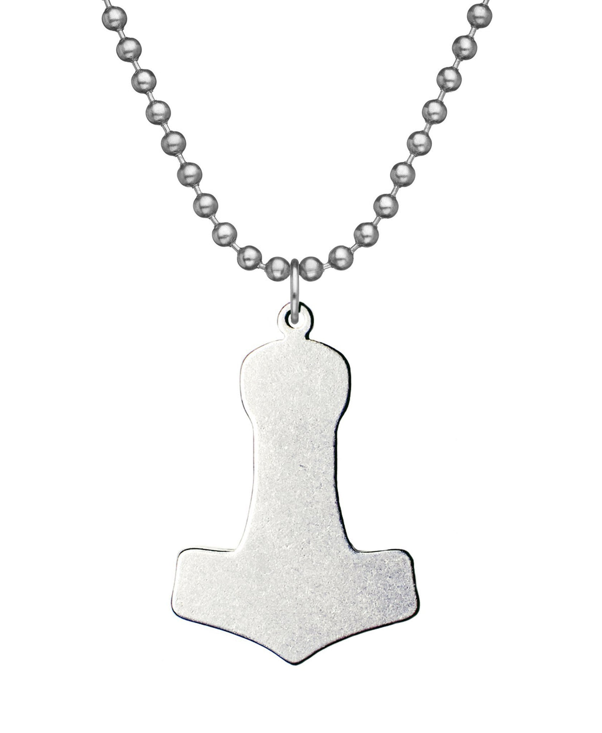 Mjolnir Hammer of Thor Military Issue Necklace with Dog Tag Chain