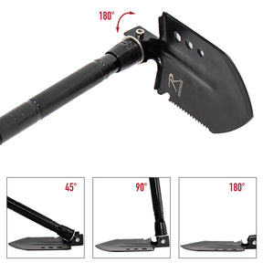 Rothco 8-in-1 Multi-Tool Survival Shovel / Portable Camping Entrenching Tool - Stainless Steel
