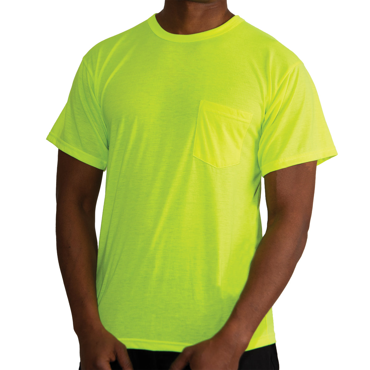 Rothco Moisture Wicking Short Sleeve Pocket T-Shirt - Safety Green
