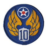 10th Air Force Patch - Army Air Corps Novelty Patches
