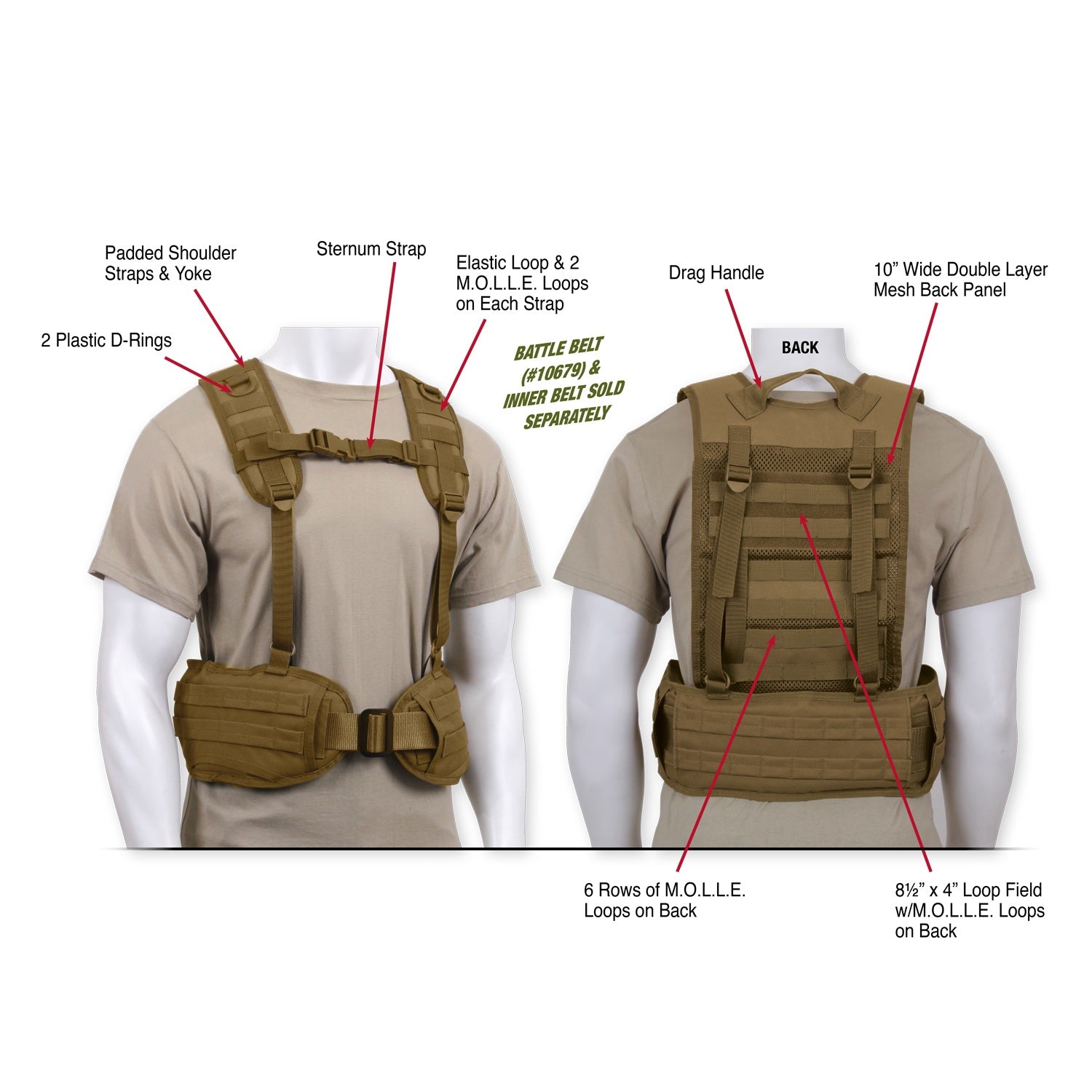 Rothco Battle Harness Coyote Brown