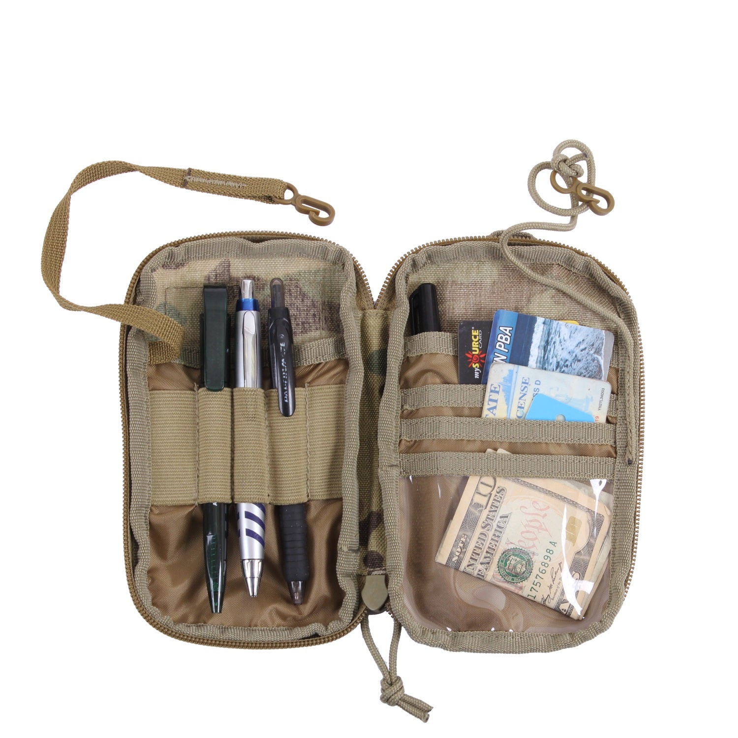 Rothco Tactical MOLLE EDC Wallet and Phone Pouch Multicam