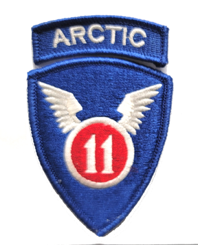 11th Airborne Division Patch with ARCTIC Tab - Full Color Dress