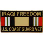 Iraqi Freedom Coast Guard Veteran Pin  - Size 1-1/8 inch - CLEARANCE!