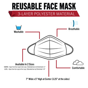 Rothco Camo 3-Layer Polyester Face Mask