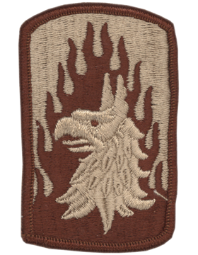 12th Aviation Brigade (Combat) Desert Patch   - For Army Desert 3 Color and 6 Color Chocolate Chip Uniforms