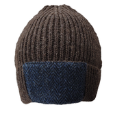 Woolly Pully Beanie Hats with Patch - TW Kempton Kilmory Wool Cap