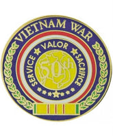 50th Anniversary Vietnam War Pin - Service Valor Sacrifice