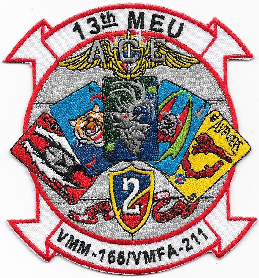 VMM-166 / VMFA-211 ACE Multi-squadron Patch USMC Patch - 13th MEU