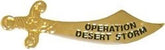 Operation Desert Storm Pin - Sword