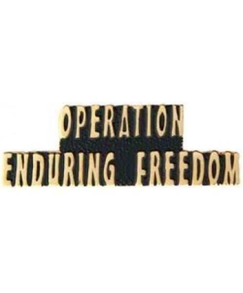 Operation Enduring Freedom Letters Small Hat Pin