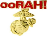 USMC ooRAH! Hat Pin 1 1-4"