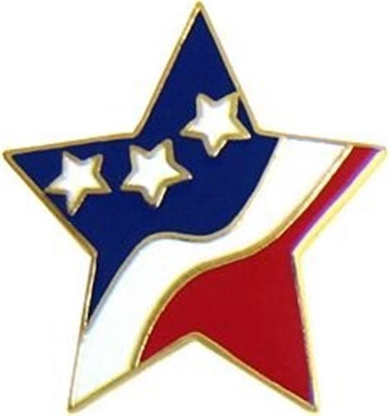 U.S.A. Star Flag Pin