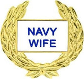 US Navy WIFE Small Pin Size 1 1-8"