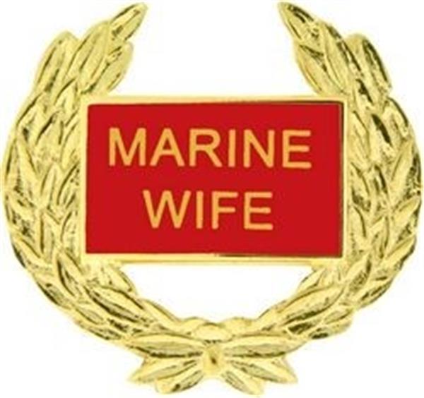 USMC WIFE Hat Pin 1 1-8"