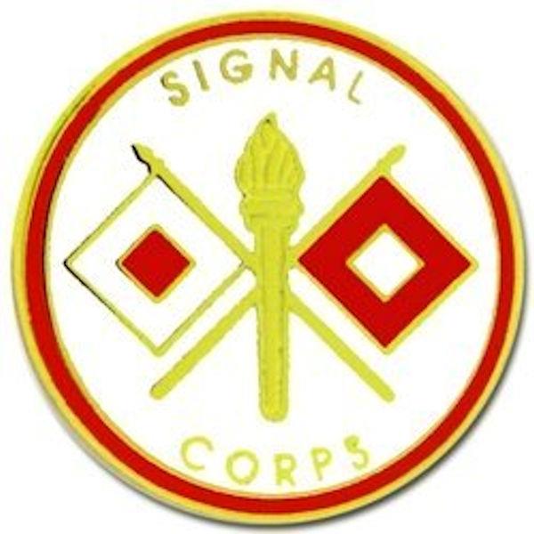 Signal Corps Insignia Round Pin