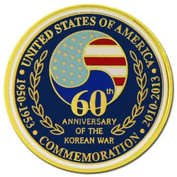 60th Anniversary Korean War Small Pin - CLEARANCE!
