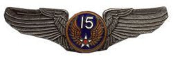 15th Air Force Wings Pewter Pin
