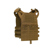 Rothco Laser Cut Lightweight Armor Carrier MOLLE Vest Coyote Brown