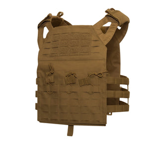 Rothco Laser Cut Lightweight Armor Carrier MOLLE Vest Coyote Brown