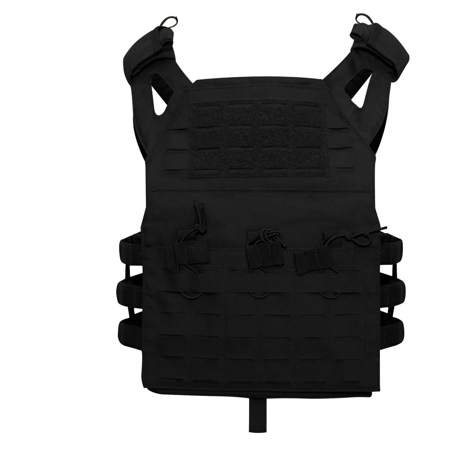 Rothco Laser Cut Lightweight Armor Carrier MOLLE Vest Black