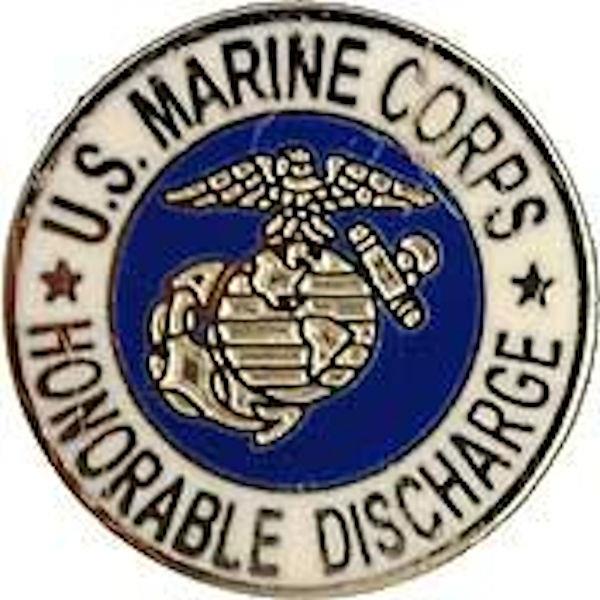 USMC Honorable Discharge Small Hat Pin