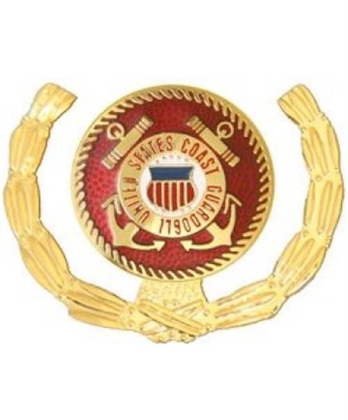 USCG RED AND GOLD WREATH Small Pin
