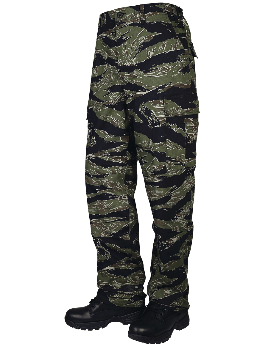 Tru-Spec BDU Pants - 100% Cotton Rip-Stop - Original Vietnam Tiger Stripe Camo