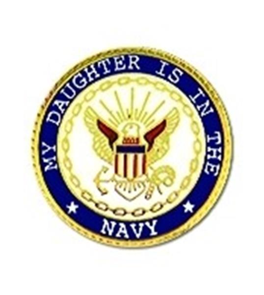 US Navy DAUGHTER Small Pin Size 7-8"