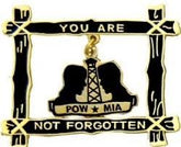 POW/MIA "You Are Not Forgotten" Large Pin