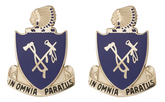 179th Infantry Battalion Unit Crest DUI - 1 Pair - IN OMNIA PARATUS