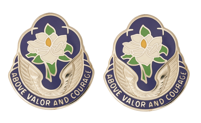 185th Aviation Group Unit Crest - 1 Pair - ABOVE VALOR COURAGE