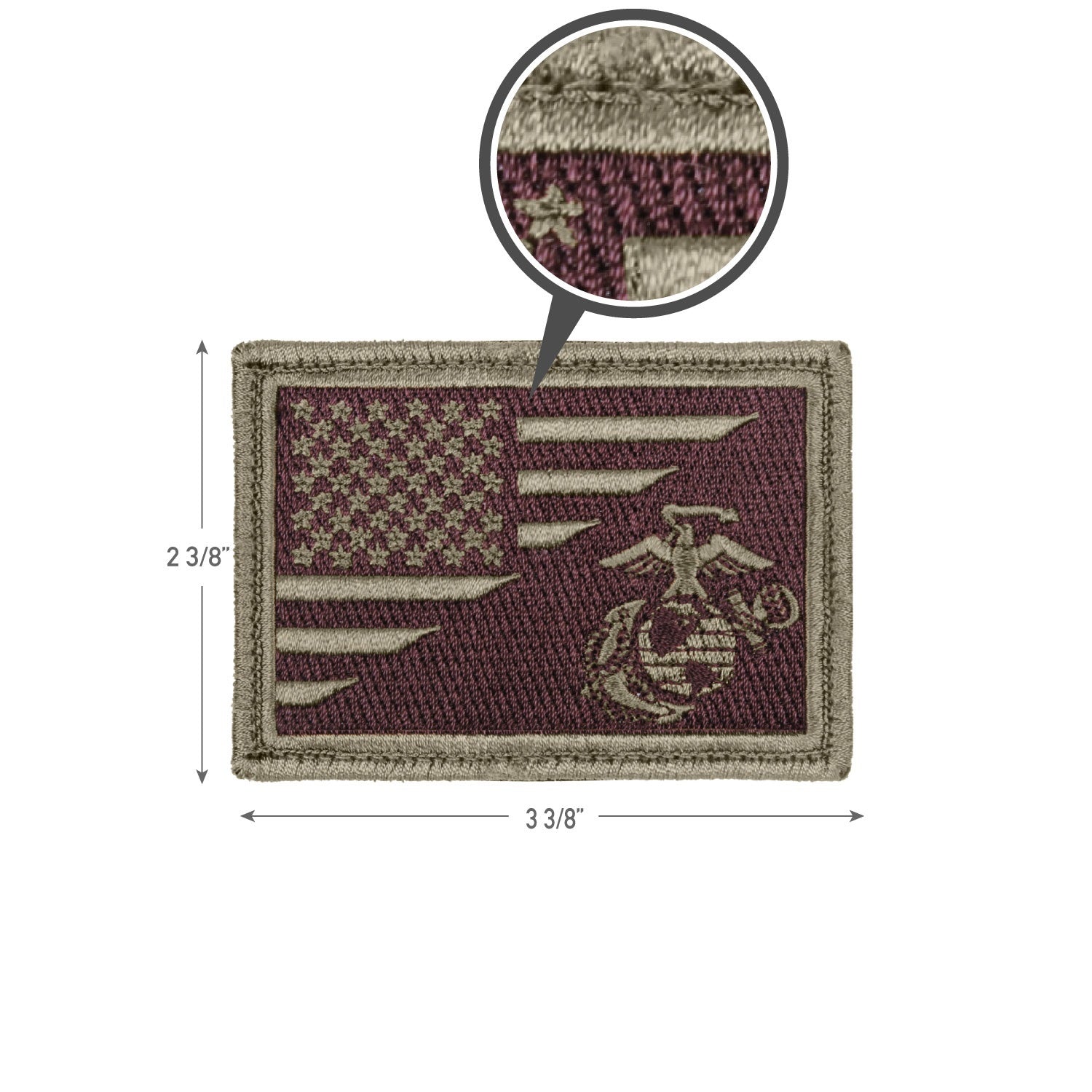 Rothco US Flag / USMC Globe and Anchor Morale Patch
