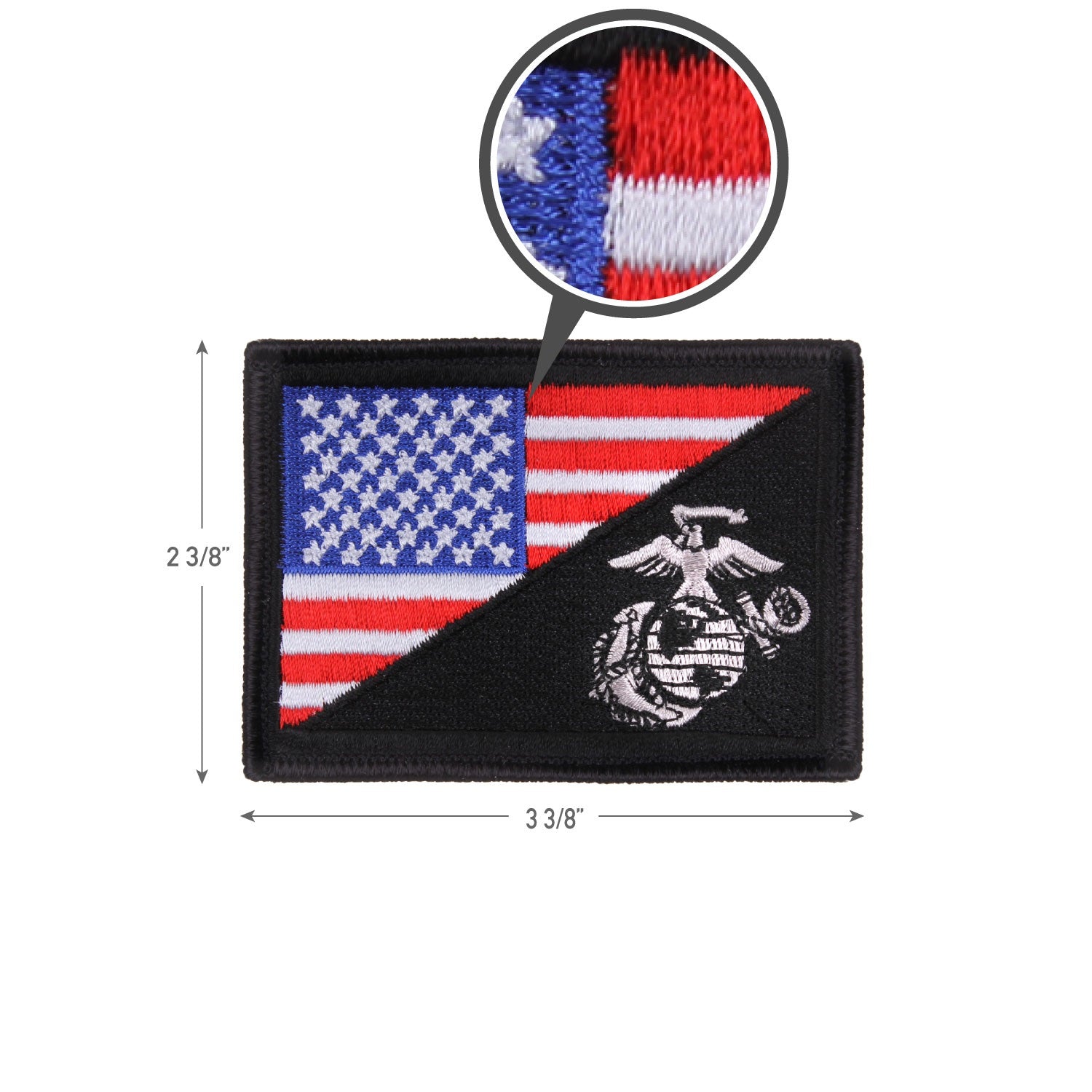 Rothco US Flag / USMC Globe and Anchor Morale Patch