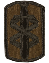 18th Medical Command Patch Subdued  - Closeout Great for Shadow Box
